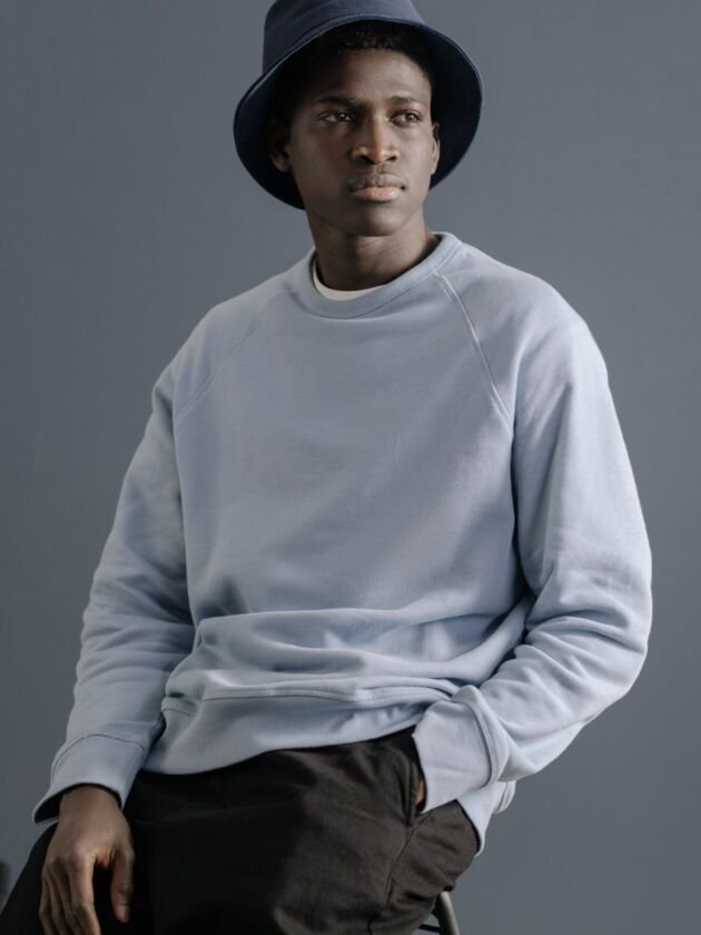 Blue sweatshirt